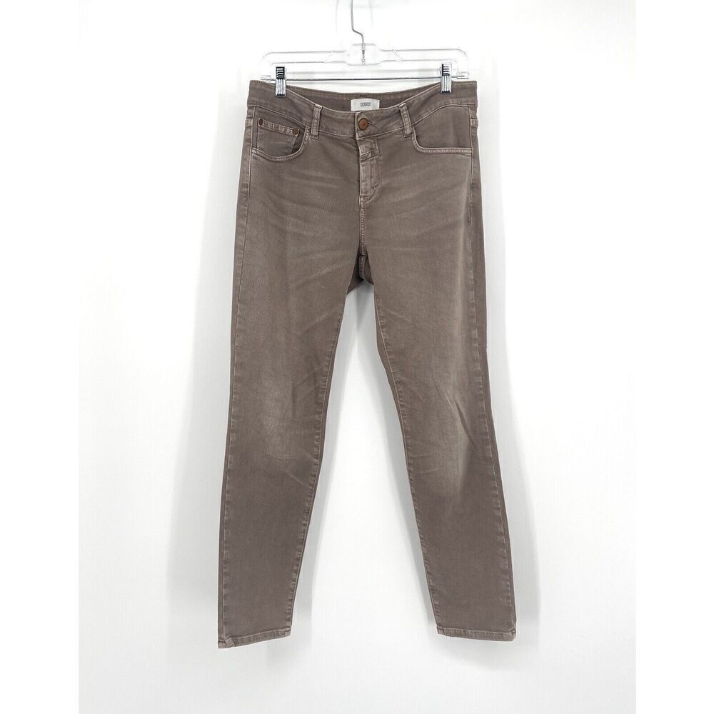 CLOSED Baker Womens Stretch Denim Biscotti Brown Stretch Jeans Skinny Size 31